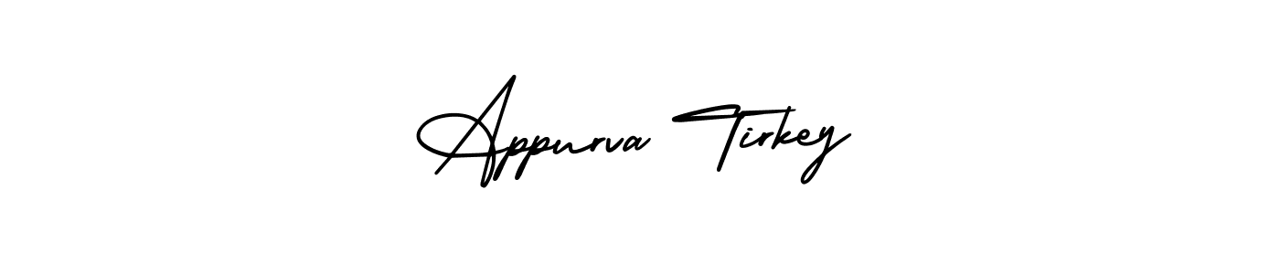 Make a short Appurva Tirkey signature style. Manage your documents anywhere anytime using AmerikaSignatureDemo-Regular. Create and add eSignatures, submit forms, share and send files easily. Appurva Tirkey signature style 3 images and pictures png