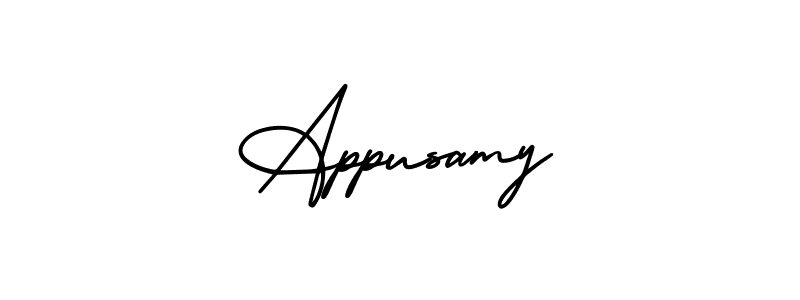This is the best signature style for the Appusamy name. Also you like these signature font (AmerikaSignatureDemo-Regular). Mix name signature. Appusamy signature style 3 images and pictures png