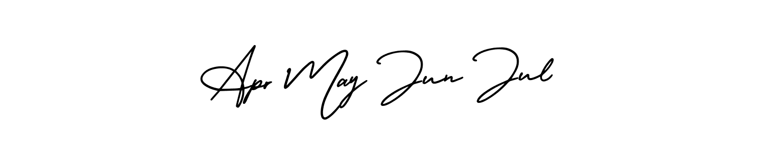 Design your own signature with our free online signature maker. With this signature software, you can create a handwritten (AmerikaSignatureDemo-Regular) signature for name Apr May Jun Jul. Apr May Jun Jul signature style 3 images and pictures png