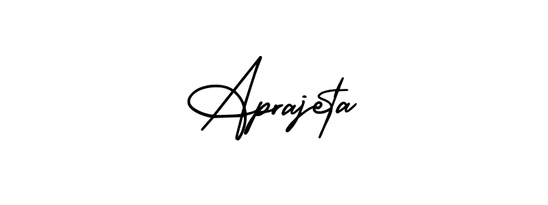Also we have Aprajeta name is the best signature style. Create professional handwritten signature collection using AmerikaSignatureDemo-Regular autograph style. Aprajeta signature style 3 images and pictures png