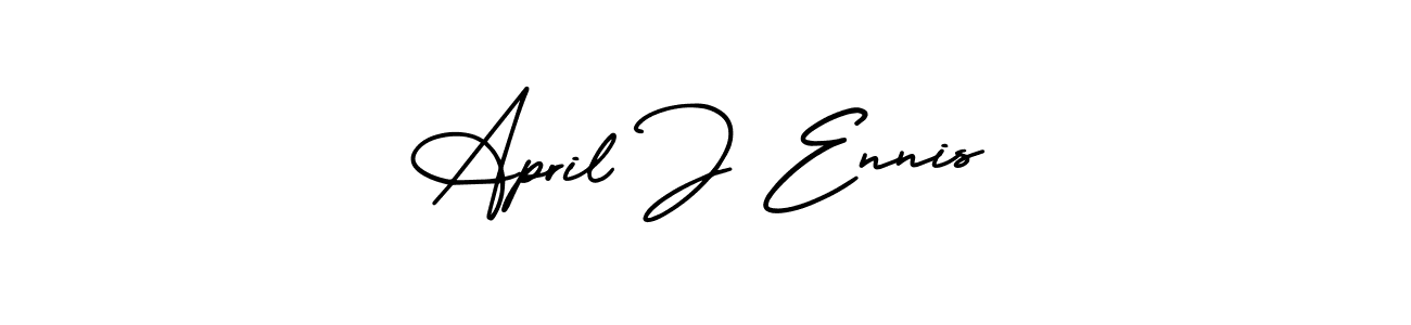 It looks lik you need a new signature style for name April J Ennis. Design unique handwritten (AmerikaSignatureDemo-Regular) signature with our free signature maker in just a few clicks. April J Ennis signature style 3 images and pictures png