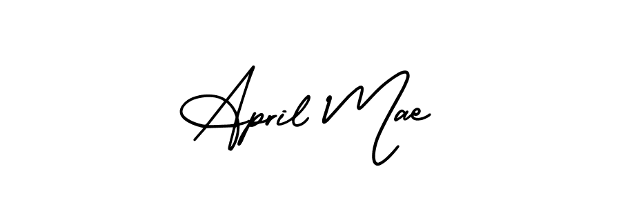 Design your own signature with our free online signature maker. With this signature software, you can create a handwritten (AmerikaSignatureDemo-Regular) signature for name April Mae. April Mae signature style 3 images and pictures png