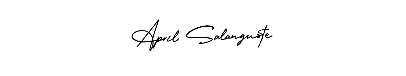 Once you've used our free online signature maker to create your best signature AmerikaSignatureDemo-Regular style, it's time to enjoy all of the benefits that April Salanguste name signing documents. April Salanguste signature style 3 images and pictures png