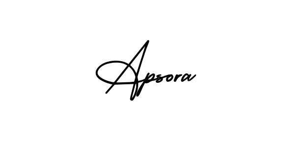 Apsora stylish signature style. Best Handwritten Sign (AmerikaSignatureDemo-Regular) for my name. Handwritten Signature Collection Ideas for my name Apsora. Apsora signature style 3 images and pictures png