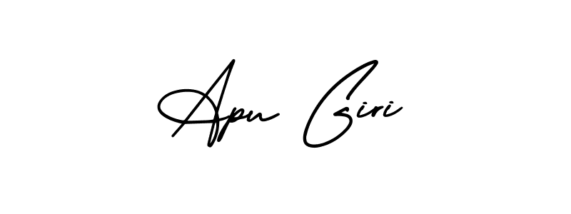 Make a beautiful signature design for name Apu Giri. With this signature (AmerikaSignatureDemo-Regular) style, you can create a handwritten signature for free. Apu Giri signature style 3 images and pictures png