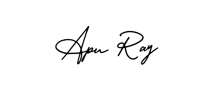 The best way (AmerikaSignatureDemo-Regular) to make a short signature is to pick only two or three words in your name. The name Apu Ray include a total of six letters. For converting this name. Apu Ray signature style 3 images and pictures png