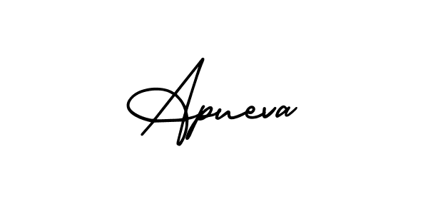Apueva stylish signature style. Best Handwritten Sign (AmerikaSignatureDemo-Regular) for my name. Handwritten Signature Collection Ideas for my name Apueva. Apueva signature style 3 images and pictures png