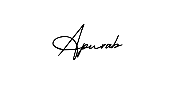 Similarly AmerikaSignatureDemo-Regular is the best handwritten signature design. Signature creator online .You can use it as an online autograph creator for name Apurab. Apurab signature style 3 images and pictures png