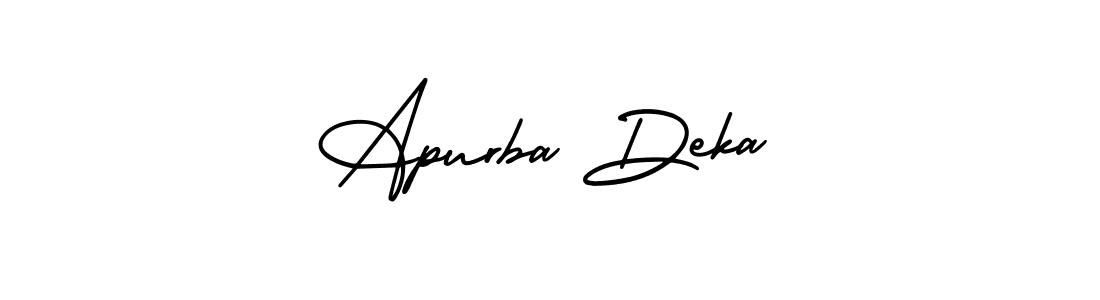 Make a beautiful signature design for name Apurba Deka. With this signature (AmerikaSignatureDemo-Regular) style, you can create a handwritten signature for free. Apurba Deka signature style 3 images and pictures png