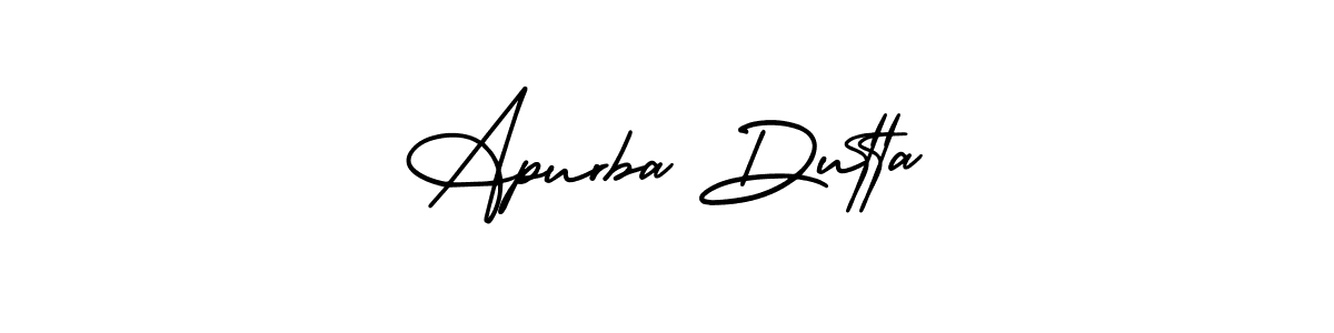 Similarly AmerikaSignatureDemo-Regular is the best handwritten signature design. Signature creator online .You can use it as an online autograph creator for name Apurba Dutta. Apurba Dutta signature style 3 images and pictures png