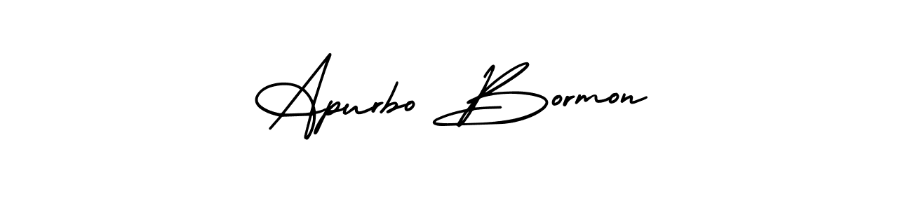 Create a beautiful signature design for name Apurbo Bormon. With this signature (AmerikaSignatureDemo-Regular) fonts, you can make a handwritten signature for free. Apurbo Bormon signature style 3 images and pictures png