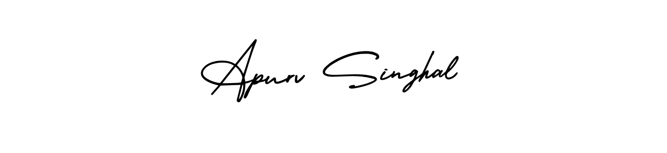 Use a signature maker to create a handwritten signature online. With this signature software, you can design (AmerikaSignatureDemo-Regular) your own signature for name Apurv Singhal. Apurv Singhal signature style 3 images and pictures png