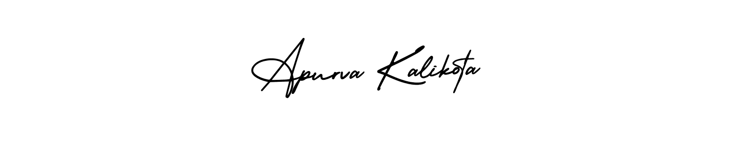 Similarly AmerikaSignatureDemo-Regular is the best handwritten signature design. Signature creator online .You can use it as an online autograph creator for name Apurva Kalikota. Apurva Kalikota signature style 3 images and pictures png