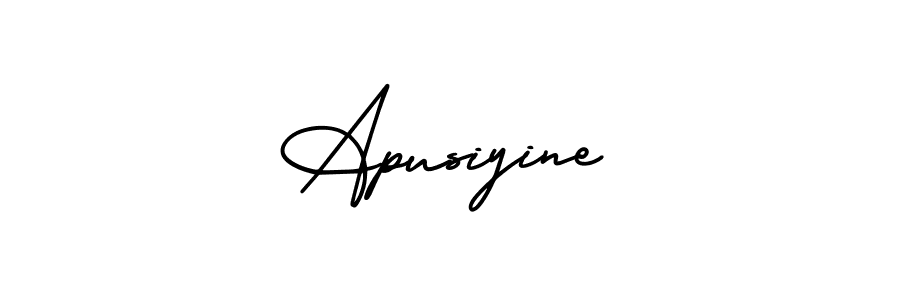 Also we have Apusiyine name is the best signature style. Create professional handwritten signature collection using AmerikaSignatureDemo-Regular autograph style. Apusiyine signature style 3 images and pictures png