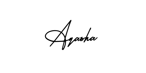 AmerikaSignatureDemo-Regular is a professional signature style that is perfect for those who want to add a touch of class to their signature. It is also a great choice for those who want to make their signature more unique. Get Aqasha name to fancy signature for free. Aqasha signature style 3 images and pictures png