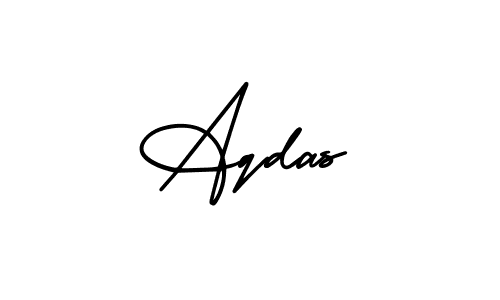 Make a beautiful signature design for name Aqdas. Use this online signature maker to create a handwritten signature for free. Aqdas signature style 3 images and pictures png