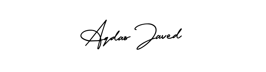 Use a signature maker to create a handwritten signature online. With this signature software, you can design (AmerikaSignatureDemo-Regular) your own signature for name Aqdas Javed. Aqdas Javed signature style 3 images and pictures png