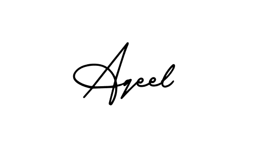 It looks lik you need a new signature style for name Aqeel. Design unique handwritten (AmerikaSignatureDemo-Regular) signature with our free signature maker in just a few clicks. Aqeel signature style 3 images and pictures png