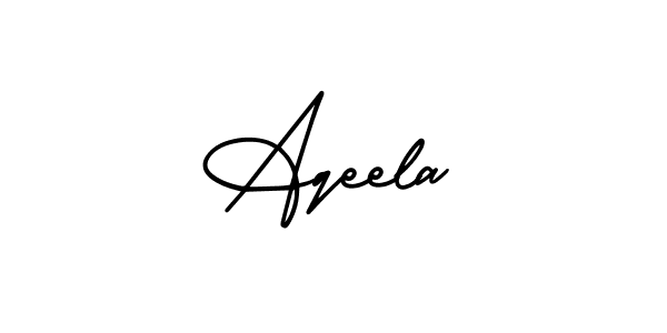 Also we have Aqeela name is the best signature style. Create professional handwritten signature collection using AmerikaSignatureDemo-Regular autograph style. Aqeela signature style 3 images and pictures png