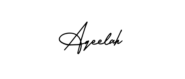 Also we have Aqeelah name is the best signature style. Create professional handwritten signature collection using AmerikaSignatureDemo-Regular autograph style. Aqeelah signature style 3 images and pictures png