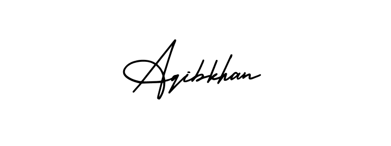 Design your own signature with our free online signature maker. With this signature software, you can create a handwritten (AmerikaSignatureDemo-Regular) signature for name Aqibkhan. Aqibkhan signature style 3 images and pictures png