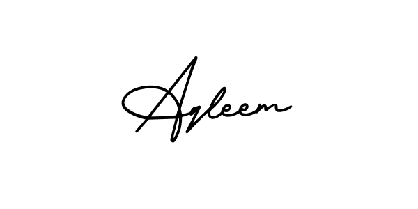 Make a short Aqleem signature style. Manage your documents anywhere anytime using AmerikaSignatureDemo-Regular. Create and add eSignatures, submit forms, share and send files easily. Aqleem signature style 3 images and pictures png