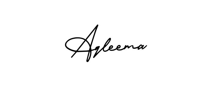 How to Draw Aqleema signature style? AmerikaSignatureDemo-Regular is a latest design signature styles for name Aqleema. Aqleema signature style 3 images and pictures png