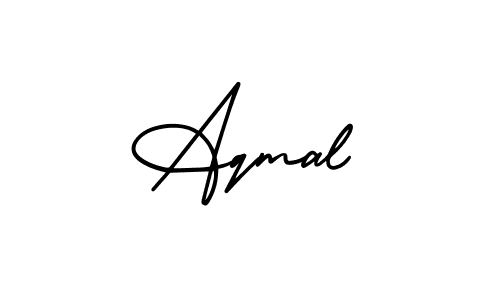 Create a beautiful signature design for name Aqmal. With this signature (AmerikaSignatureDemo-Regular) fonts, you can make a handwritten signature for free. Aqmal signature style 3 images and pictures png