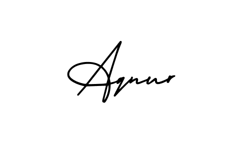 if you are searching for the best signature style for your name Aqnur. so please give up your signature search. here we have designed multiple signature styles  using AmerikaSignatureDemo-Regular. Aqnur signature style 3 images and pictures png