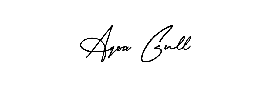 Make a beautiful signature design for name Aqsa Gull. With this signature (AmerikaSignatureDemo-Regular) style, you can create a handwritten signature for free. Aqsa Gull signature style 3 images and pictures png