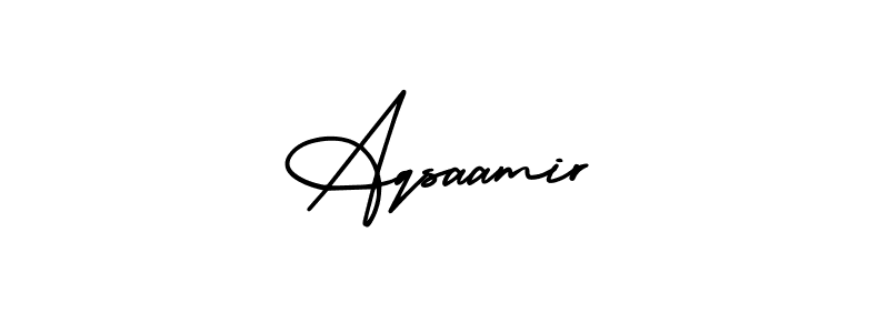 if you are searching for the best signature style for your name Aqsaamir. so please give up your signature search. here we have designed multiple signature styles  using AmerikaSignatureDemo-Regular. Aqsaamir signature style 3 images and pictures png
