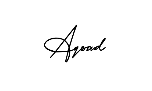 You should practise on your own different ways (AmerikaSignatureDemo-Regular) to write your name (Aqsad) in signature. don't let someone else do it for you. Aqsad signature style 3 images and pictures png