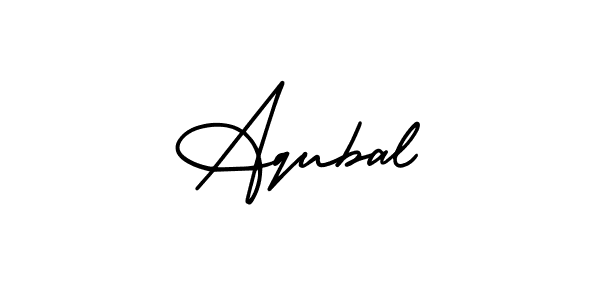 Design your own signature with our free online signature maker. With this signature software, you can create a handwritten (AmerikaSignatureDemo-Regular) signature for name Aqubal. Aqubal signature style 3 images and pictures png