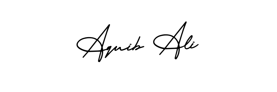 How to Draw Aquib Ali signature style? AmerikaSignatureDemo-Regular is a latest design signature styles for name Aquib Ali. Aquib Ali signature style 3 images and pictures png