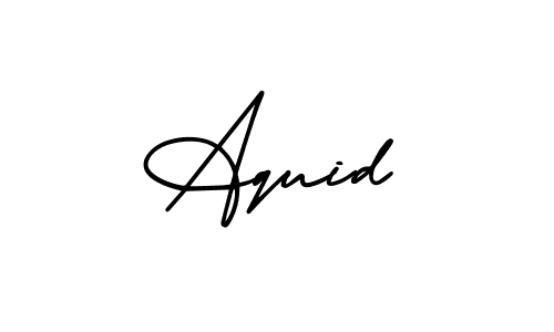 Make a beautiful signature design for name Aquid. Use this online signature maker to create a handwritten signature for free. Aquid signature style 3 images and pictures png