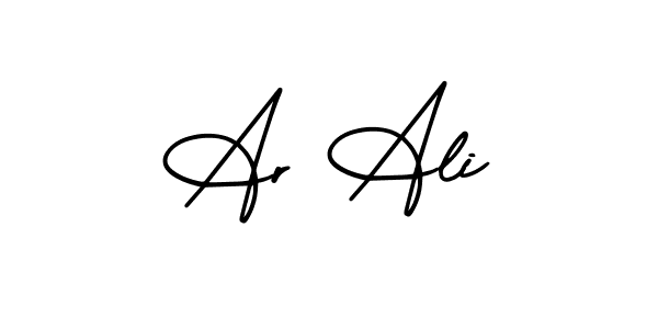 Design your own signature with our free online signature maker. With this signature software, you can create a handwritten (AmerikaSignatureDemo-Regular) signature for name Ar Ali. Ar Ali signature style 3 images and pictures png