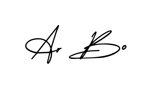 Design your own signature with our free online signature maker. With this signature software, you can create a handwritten (AmerikaSignatureDemo-Regular) signature for name Ar Bo. Ar Bo signature style 3 images and pictures png