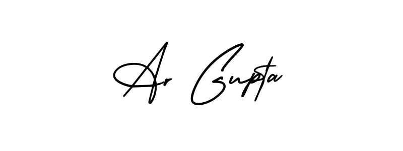 You should practise on your own different ways (AmerikaSignatureDemo-Regular) to write your name (Ar Gupta) in signature. don't let someone else do it for you. Ar Gupta signature style 3 images and pictures png