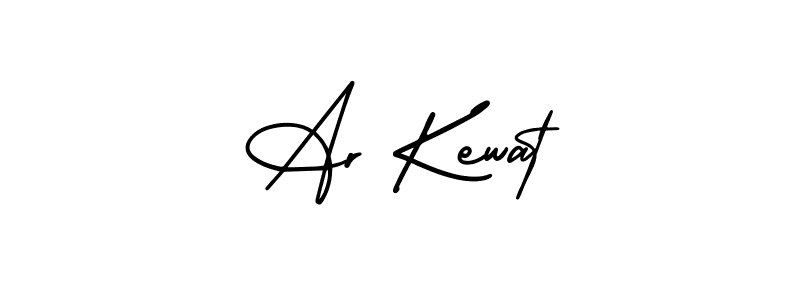 The best way (AmerikaSignatureDemo-Regular) to make a short signature is to pick only two or three words in your name. The name Ar Kewat include a total of six letters. For converting this name. Ar Kewat signature style 3 images and pictures png
