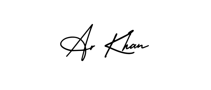 How to Draw Ar Khan signature style? AmerikaSignatureDemo-Regular is a latest design signature styles for name Ar Khan. Ar Khan signature style 3 images and pictures png
