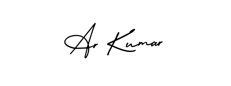 It looks lik you need a new signature style for name Ar Kumar. Design unique handwritten (AmerikaSignatureDemo-Regular) signature with our free signature maker in just a few clicks. Ar Kumar signature style 3 images and pictures png