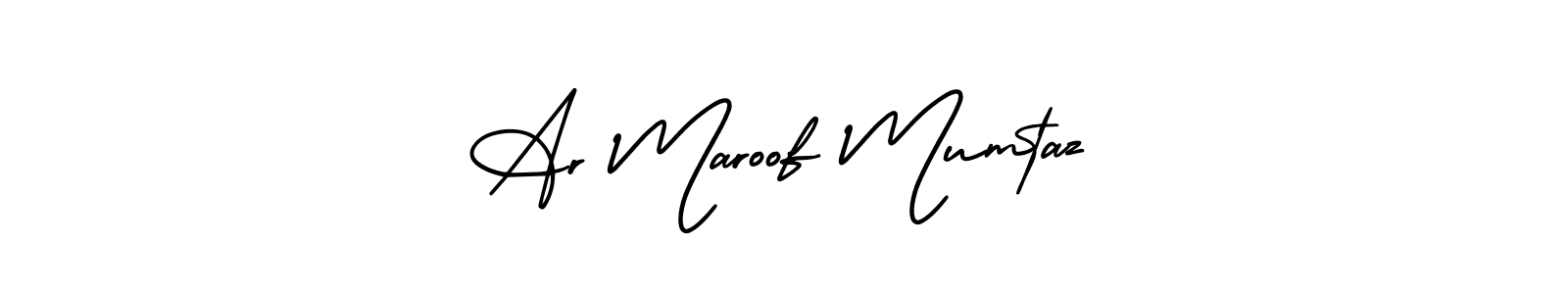 It looks lik you need a new signature style for name Ar Maroof Mumtaz. Design unique handwritten (AmerikaSignatureDemo-Regular) signature with our free signature maker in just a few clicks. Ar Maroof Mumtaz signature style 3 images and pictures png