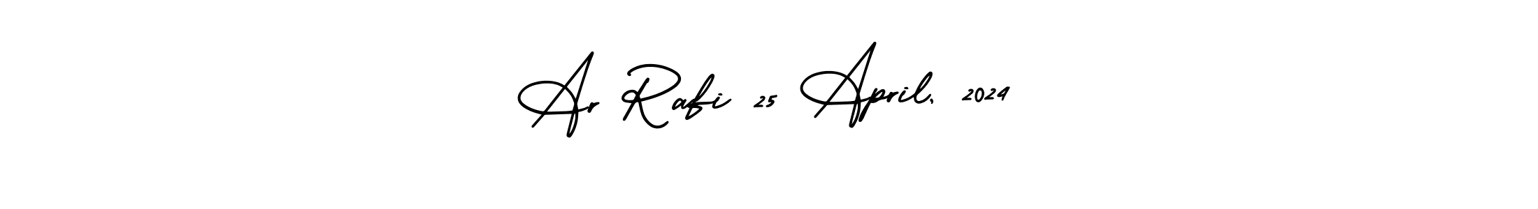 See photos of Ar Rafi 25 April, 2024 official signature by Spectra . Check more albums & portfolios. Read reviews & check more about AmerikaSignatureDemo-Regular font. Ar Rafi 25 April, 2024 signature style 3 images and pictures png