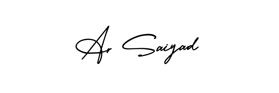 Make a beautiful signature design for name Ar Saiyad. Use this online signature maker to create a handwritten signature for free. Ar Saiyad signature style 3 images and pictures png