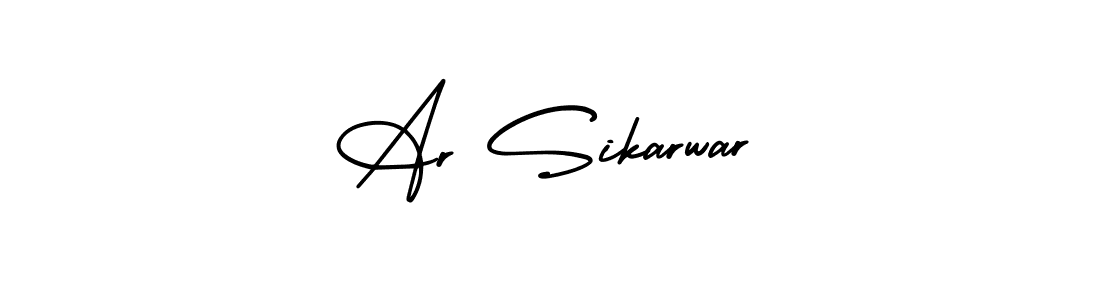 This is the best signature style for the Ar Sikarwar name. Also you like these signature font (AmerikaSignatureDemo-Regular). Mix name signature. Ar Sikarwar signature style 3 images and pictures png