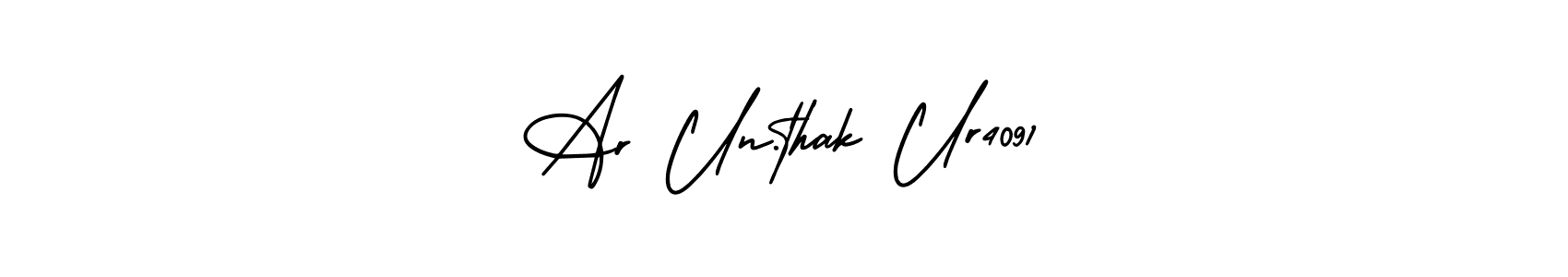 Ar Un.thak Ur4091 stylish signature style. Best Handwritten Sign (AmerikaSignatureDemo-Regular) for my name. Handwritten Signature Collection Ideas for my name Ar Un.thak Ur4091. Ar Un.thak Ur4091 signature style 3 images and pictures png