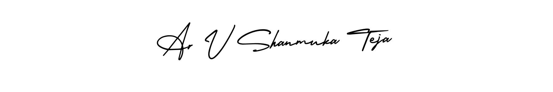 See photos of Ar V Shanmuka Teja official signature by Spectra . Check more albums & portfolios. Read reviews & check more about AmerikaSignatureDemo-Regular font. Ar V Shanmuka Teja signature style 3 images and pictures png