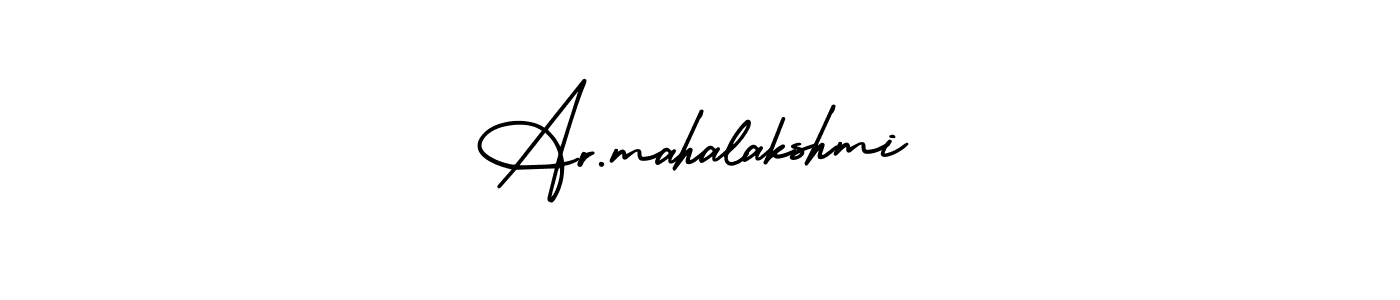 This is the best signature style for the Ar.mahalakshmi name. Also you like these signature font (AmerikaSignatureDemo-Regular). Mix name signature. Ar.mahalakshmi signature style 3 images and pictures png