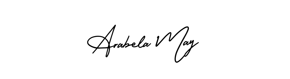 Arabela May stylish signature style. Best Handwritten Sign (AmerikaSignatureDemo-Regular) for my name. Handwritten Signature Collection Ideas for my name Arabela May. Arabela May signature style 3 images and pictures png
