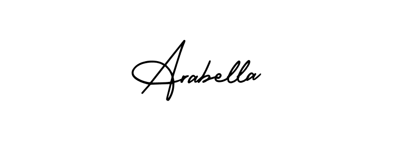 Make a beautiful signature design for name Arabella. With this signature (AmerikaSignatureDemo-Regular) style, you can create a handwritten signature for free. Arabella signature style 3 images and pictures png